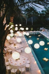Pool party wedding reception - Creative ideas for your inspiration - Lighting effects 2 - weddo.agency