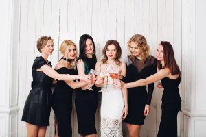 Black and white wedding party attire (9) - Weddo Agency