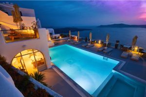 Wedding pool party ideas - Best destinations for a cool ceremony Greece - weddo.agency