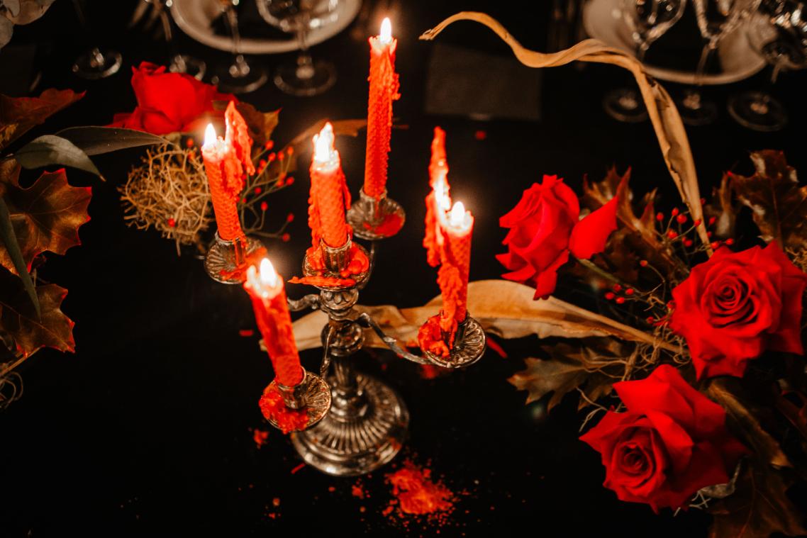 3. Burnt orange wedding decorations - table & general decor (2)