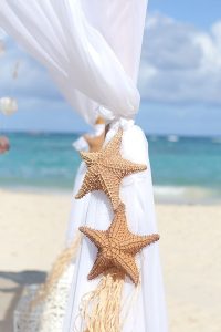 Nautical wedding ideas - necessary elements to comply with the theme - Nautical wedding. Wedding arch with sea star