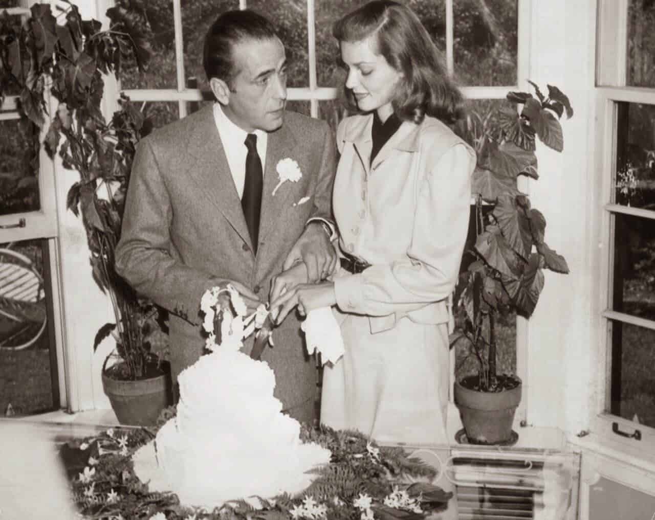-Vintage-style-wedding-Weddings-of-iconic-couples-for-inspiration-iconic-couples-Lauren-Bacall-and-Humphrey-Bogart-Wedding