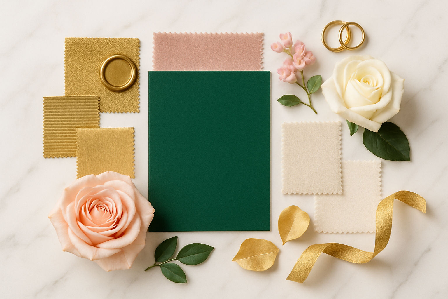 Curating the perfect emerald green palette for your dream day