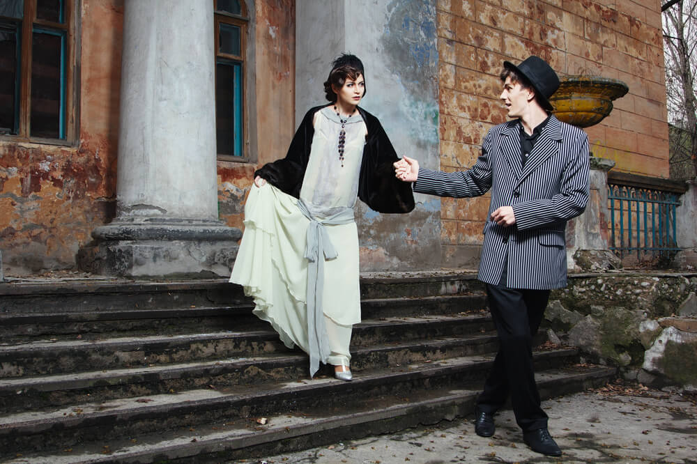 Dressing to the nines - 1920s attire for the bride, groom and wedding party (bride and groom)