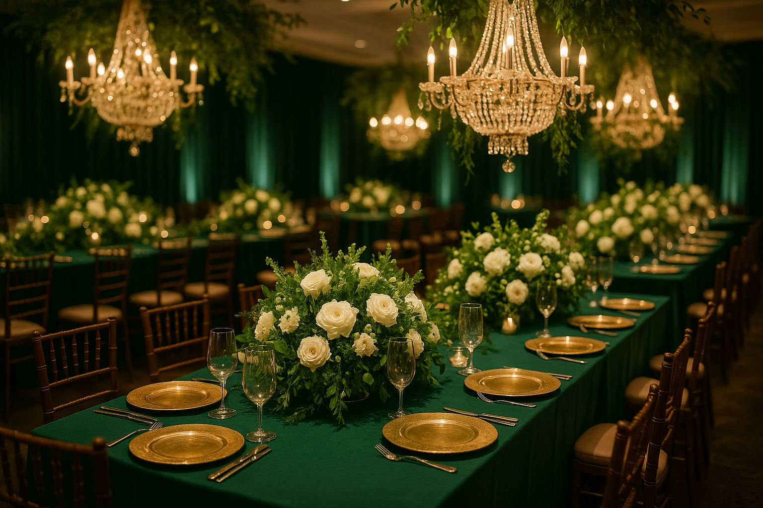 Emerald green wedding decor ideas- Decorations that speak of nature!