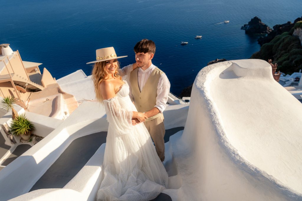 6 Beach wedding Santorini Weddo Agency